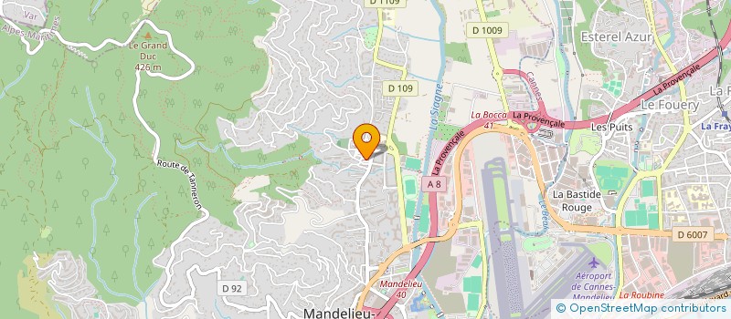 localisation de l'entreprise LA REPASSERIE D'ISA à MANDELIEU-LA-NAPOULE