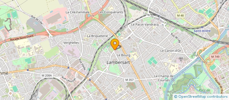 localisation de l'entreprise LA REPASSERIE DE CAPUCINE  LAMBERSART
