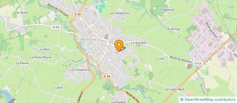 localisation de l'entreprise LA REPASSERIE PLUS à MORNANT