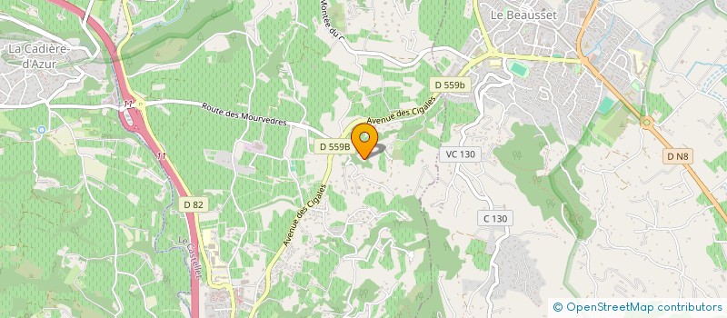 localisation de l'entreprise LA REPPE RIVE DROITE  EVENOS