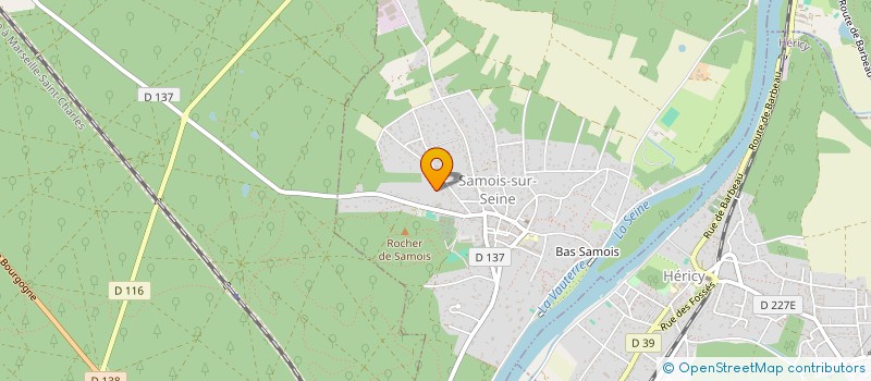 localisation de l'entreprise LA REPUBLIQUE 2  SAMOIS-SUR-SEINE