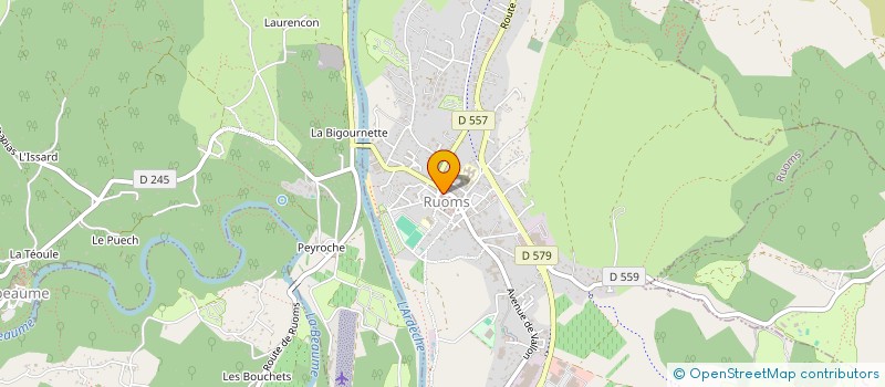 localisation de l'entreprise LA REPUBLIQUE à RUOMS