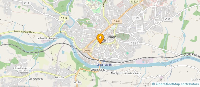 localisation de l'entreprise LA REPUBLIQUE , SPORT ET CULTURE à SAINT-JUNIEN