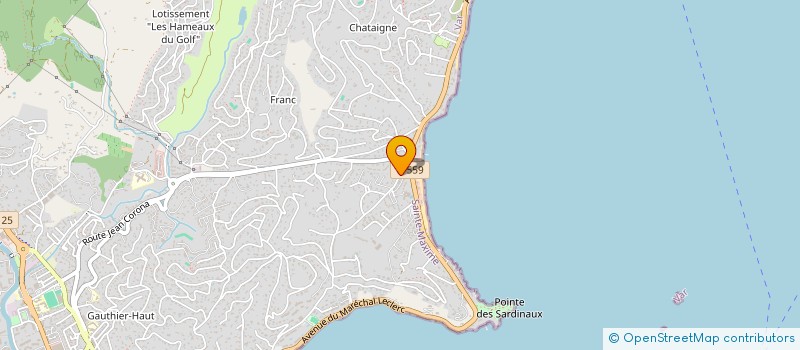localisation de l'entreprise LA RESCAPADE à SAINTE-MAXIME