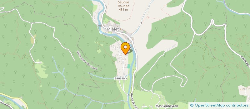 localisation de l'entreprise LA RESCLAUSE  MIALET