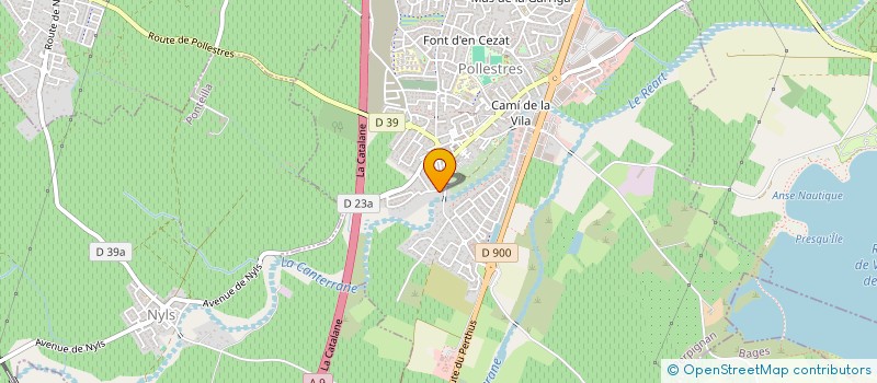 localisation de l'entreprise LA RESCLOSE  POLLESTRES