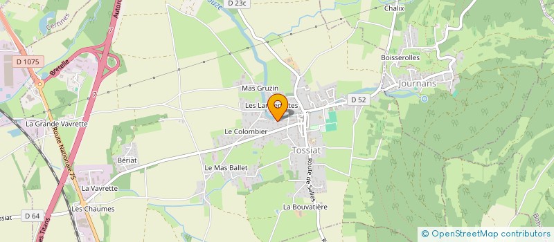 localisation de l'entreprise LA RESCOUSSE BOURG EN BRESSE à TOSSIAT