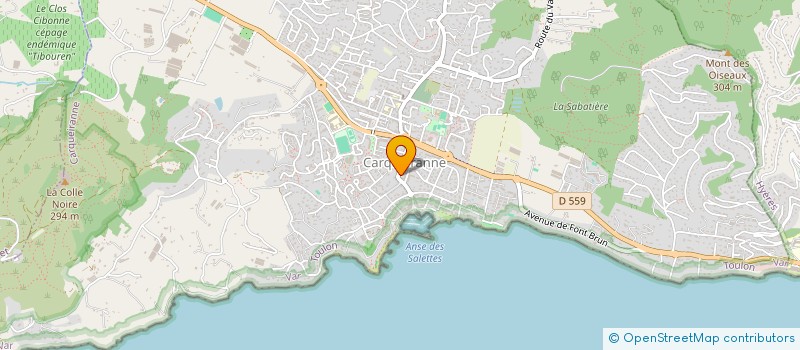 localisation de l'entreprise LA RESERVE  CARQUEIRANNE