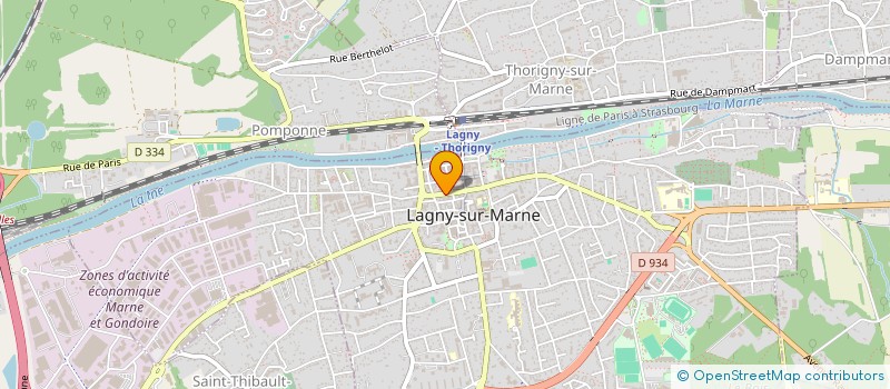 localisation de l'entreprise LA RESERVE à LAGNY-SUR-MARNE