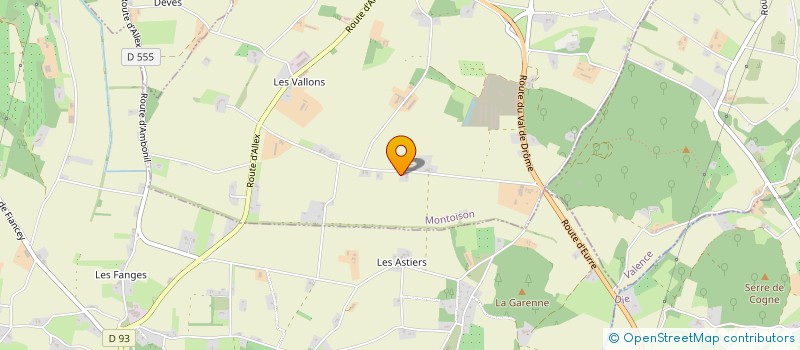 localisation de l'entreprise LA RESERVE  MONTOISON