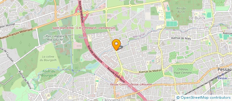 localisation de l'entreprise LA RESERVE  PESSAC