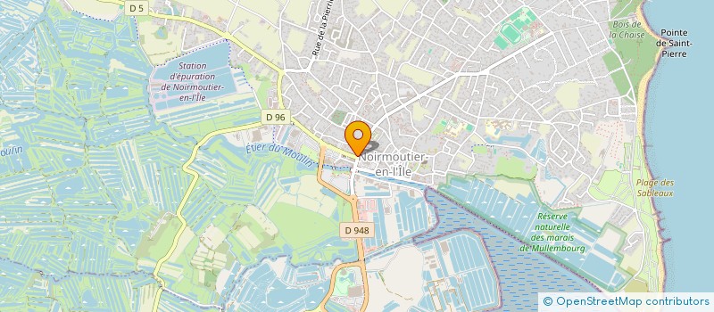 localisation de l'entreprise LA RESERVE à NOIRMOUTIER-EN-L'ILE