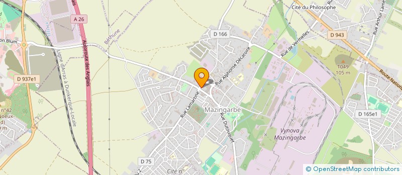 localisation de l'entreprise LA RESERVE  MAZINGARBE