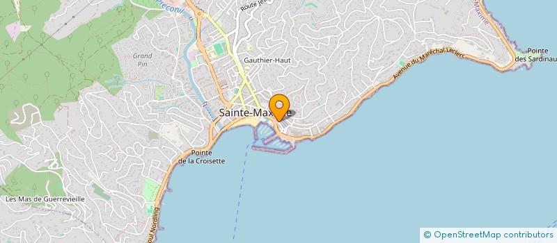localisation de l'entreprise LA RESERVE à SAINTE-MAXIME