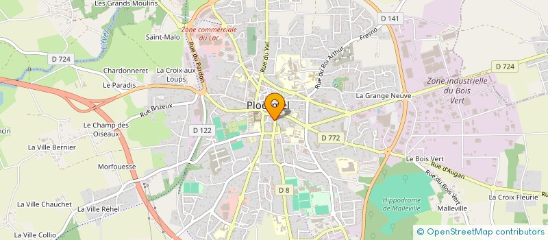 localisation de l'entreprise LA RESERVE D'AURORE  PLOERMEL