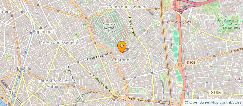 localisation de l'entreprise LA RESERVE DE MARION  PARIS