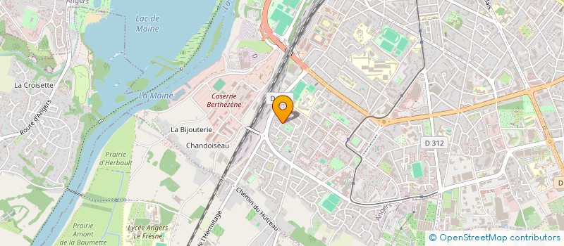 localisation de l'entreprise LA RESERVE DES GOURMETS à ANGERS
