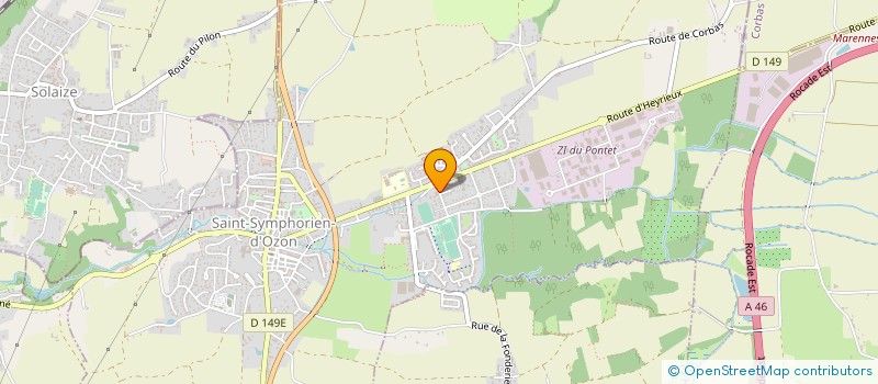 localisation de l'entreprise LA RESERVE DES SAVEURS  SAINT-SYMPHORIEN-D'OZON