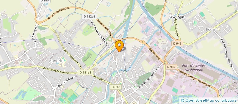 localisation de l'entreprise LA RESERVE DES SONS à BETHUNE