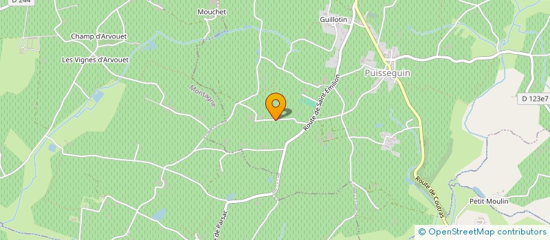 localisation de l'entreprise LA RESERVE DU CHATEAU DE ROQUES  PUISSEGUIN