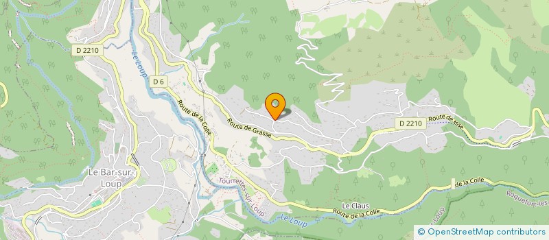 localisation de l'entreprise LA RESERVE DU LOUP à TOURRETTES-SUR-LOUP