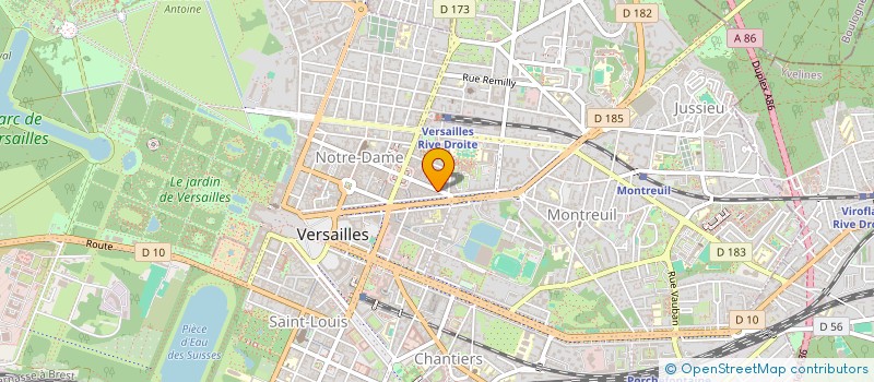 localisation de l'entreprise LA RESERVE PILATES à VERSAILLES