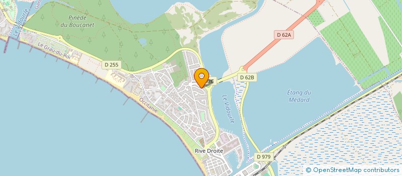 localisation de l'entreprise LA RESERVE-PLAGE à LE GRAU-DU-ROI
