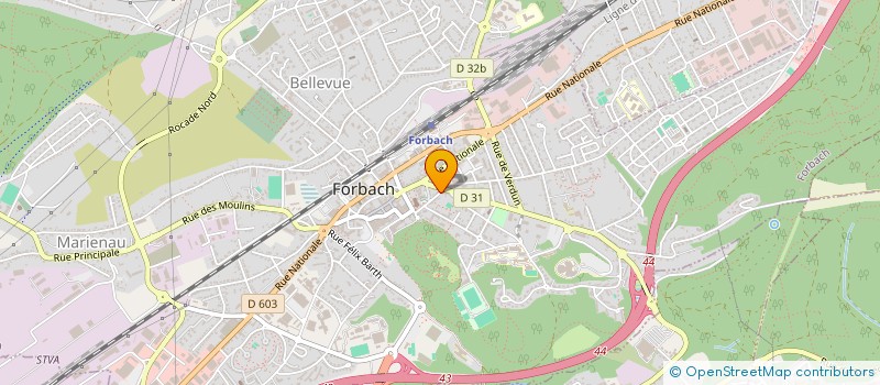 localisation de l'entreprise LA RESI'DANCE  FORBACH