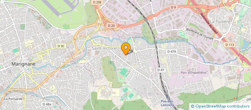 localisation de l'entreprise LA RESIDENCE  SAINT-VICTORET