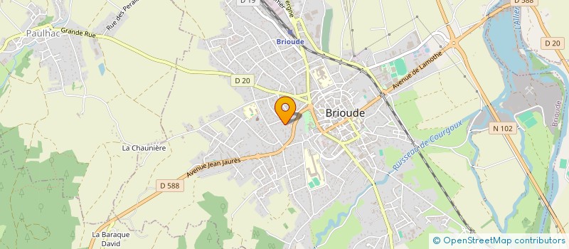 localisation de l'entreprise LA RESIDENCE ARTISTIQUE AU CHATEAU DE SAINT-ILPIZE à BRIOUDE
