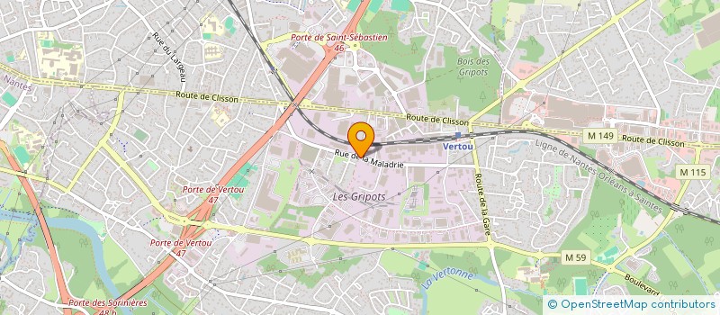 localisation de l'entreprise LA RESIDENCE ARTS & COMMUNICATION à VERTOU