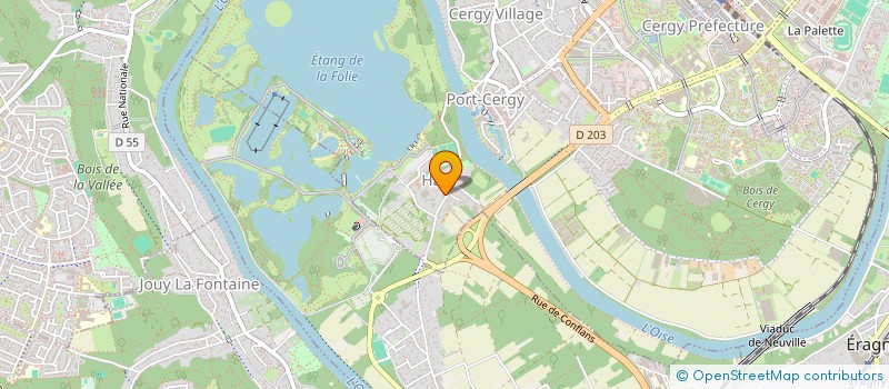 localisation de l'entreprise LA RESIDENCE D  CERGY