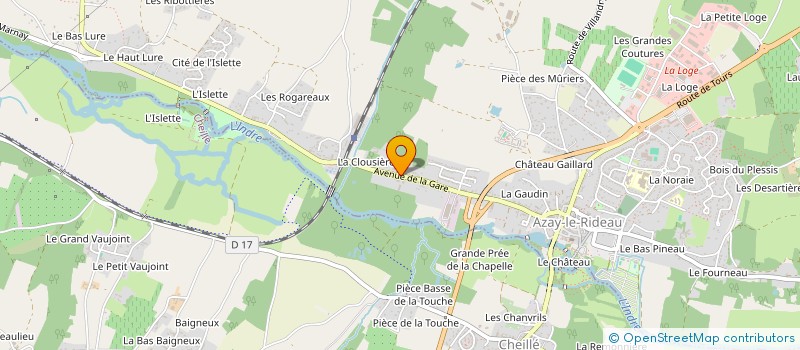 localisation de l'entreprise LA RESIDENCE DE L A BECTHIERE à AZAY-LE-RIDEAU