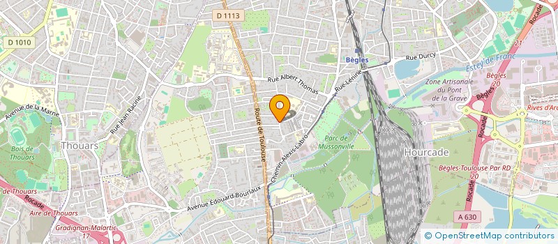 localisation de l'entreprise LA RESIDENCE DE L'ARIEGEOISE à BEGLES