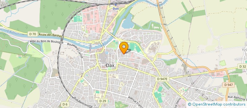localisation de l'entreprise LA RESIDENCE DE LA SOURCE à DAX