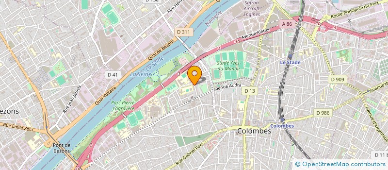 localisation de l'entreprise LA RESIDENCE DE LA TOUR D'AUVERGNE à COLOMBES