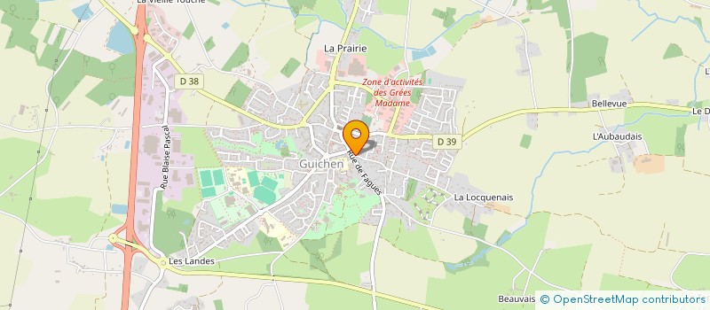 localisation de l'entreprise LA RESIDENCE DE PARIS  GUICHEN