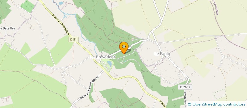 localisation de l'entreprise LA RESIDENCE DES BOIS à BREVEDENT (LE)