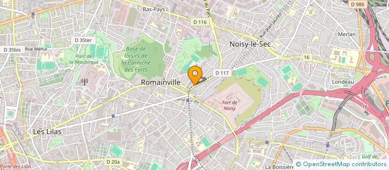 localisation de l'entreprise LA RESIDENCE DES DEUX FRERES à NOISY-LE-SEC