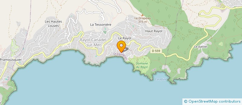 localisation de l'entreprise LA RESIDENCE DU BAILLI à RAYOL-CANADEL-SUR-MER