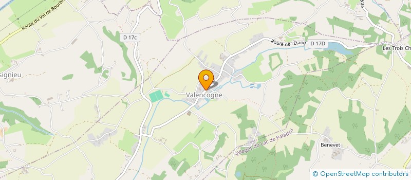 localisation de l'entreprise LA RESIDENCE DU BOURG  VALENCOGNE