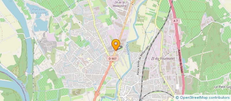 localisation de l'entreprise LA RESIDENCE DU CENTRE  SORGUES