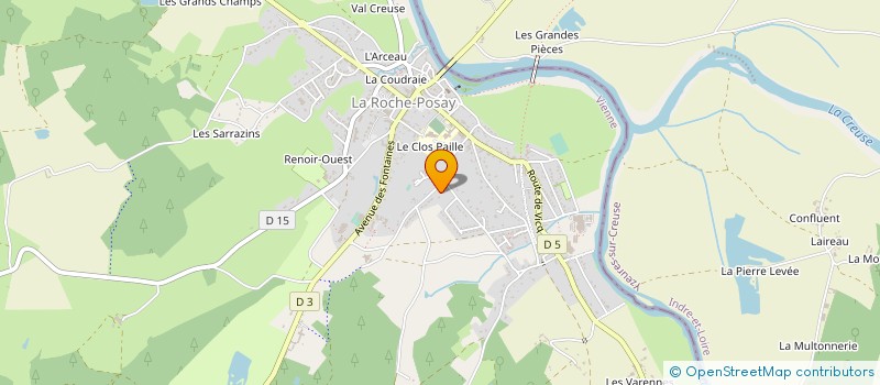 localisation de l'entreprise LA RESIDENCE DU PARADIS II à LA ROCHE-POSAY