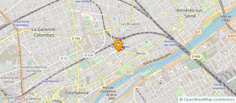 localisation de l'entreprise LA RESIDENCE DU PARC à COURBEVOIE