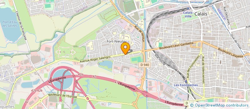 localisation de l'entreprise LA RESIDENCE EN COULEUR à CALAIS