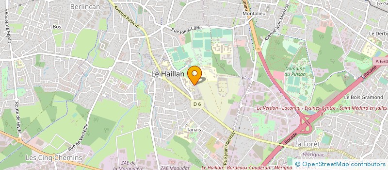 localisation de l'entreprise LA RESIDENCE LA GANIPOTE  LE HAILLAN