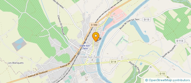 localisation de l'entreprise LA RESIDENCE : MAISON DE RETRAITE  LISLE-SUR-TARN