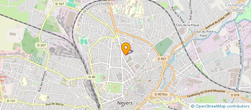 localisation de l'entreprise LA RESIDENCE PINPINS à NEVERS