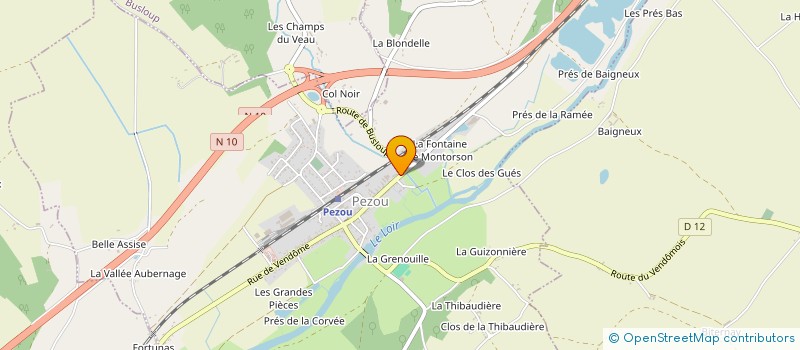 localisation de l'entreprise LA RESINE DU CENTRE  PEZOU