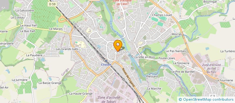 localisation de l'entreprise LA RESSEMELEUSE  CLISSON